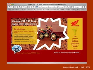 Hotsite Honda NXR  | DM9 | 2003 