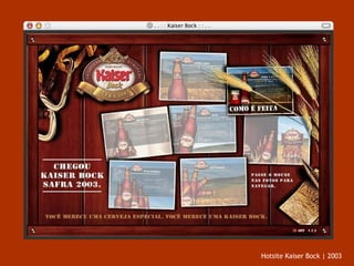 Hotsite Kaiser Bock | 2003 