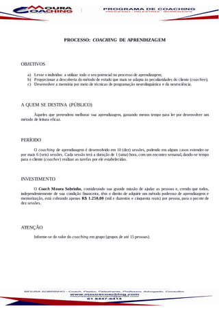 Workshops, palestras, processos