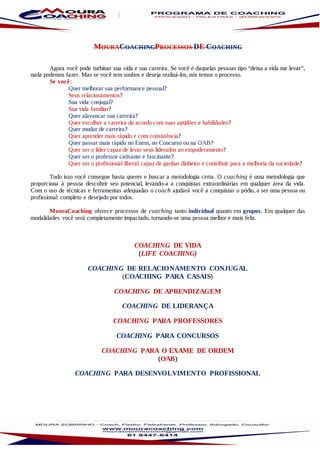 Workshops, palestras, processos