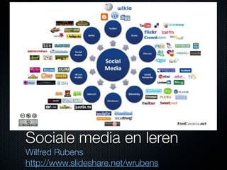 Sociale media en leren
Wilfred Rubens
http://www.slideshare.net/wrubens
 