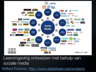 Leeromgeving ontwerpen met behulp van
sociale media
Wilfred Rubens: http://www.slideshare.net/wrubens
 