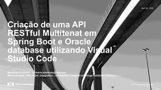 Criação de uma API RESTful Multitenat em Spring Boot e Oracle database ... image.