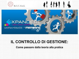 IL CONTROLLO DI GESTIONE: Come passare dalla teoria alla pratica 