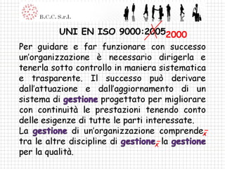 UNI EN ISO 9000:2005 2000 