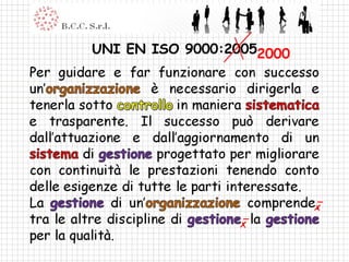 UNI EN ISO 9000:2005 2000 
