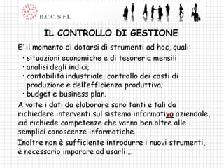 IL CONTROLLO DI GESTIONE 