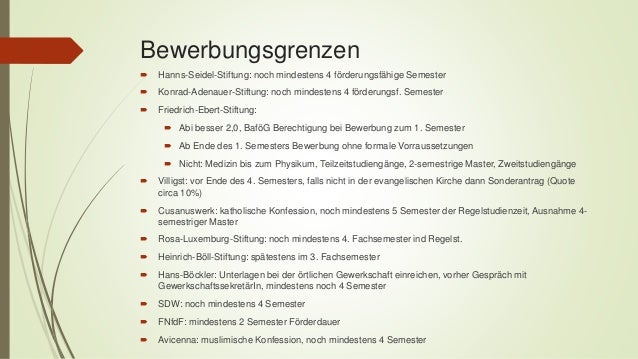 Workshop Stipendiumsbewerbung