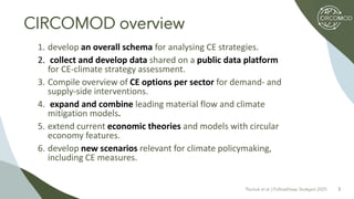 Circomod Project Circular Economy and Material Efficiency: Reducing GHG in Buildings and ...