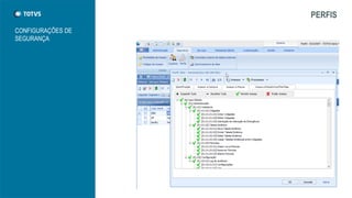 PERFIS
CONFIGURAÇÕES DE
SEGURANÇA
 