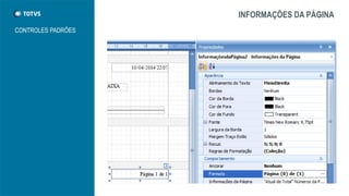 INFORMAÇÕES DA PÁGINA
CONTROLES PADRÕES
 