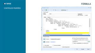 FÓRMULA
CONTROLES PADRÕES
 