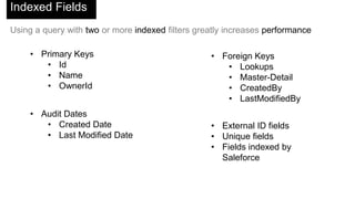 SOQL + Maps
Map<Id,Id> accountFormMap = new Map<Id,Id>();
for (Client_Form__c form : [SELECT ID, Account__c FROM
Client_Form__c
WHERE Account__c
in :accountFormMap.keySet()])
{
accountFormMap.put(form.Account__c, form.Id);
}
Map<ID, Contact> m = new Map<ID, Contact>(
[SELECT Id, LastName FROM Contact]
);
 
