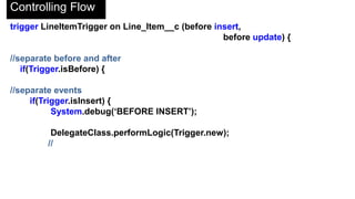 Static Flags
public with sharing class AccUpdatesControl {
// This class is used to set flag to prevent multiple calls
public static boolean calledOnce = false;
public static boolean ProdUpdateTrigger = false;
}
 