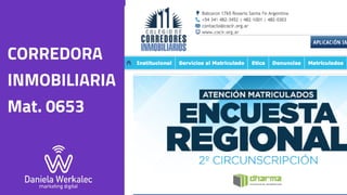 CORREDORA
INMOBILIARIA
Mat. 0653
 