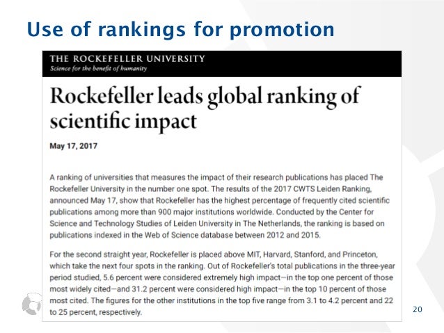 How to design a ranking system: Criteria and opportunities for a comp…