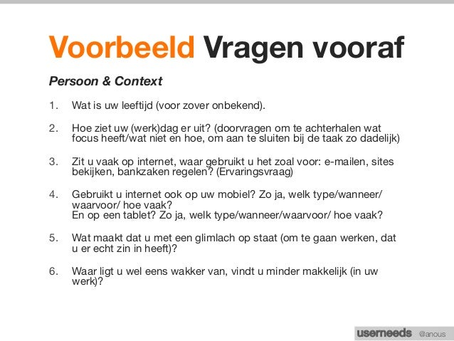 Workshop user needs 4feb2015