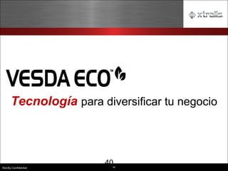 40
Strictly Confidential
Tecnología para diversificar tu negocio
Detección de Gas
40
 