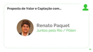Proposta de Valor e Captação com...
24
Renato Paquet
Juntos pelo Rio / Pólen
 