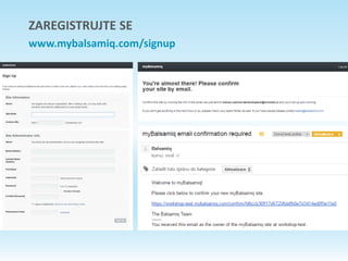 ZAREGISTRUJTE SE
www.mybalsamiq.com/signup
 