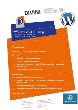 Work Shop WordPress
