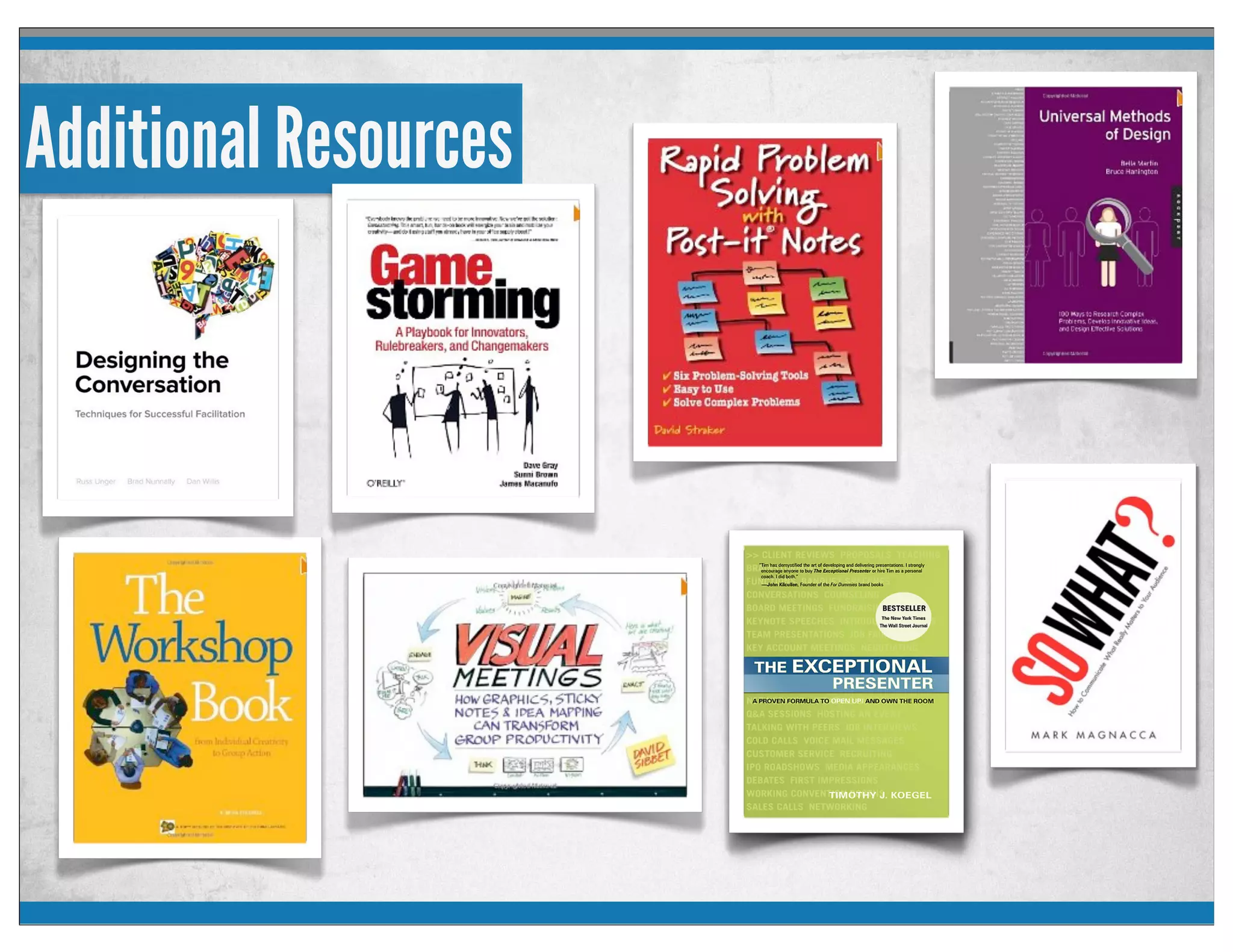 Additional Resources
 