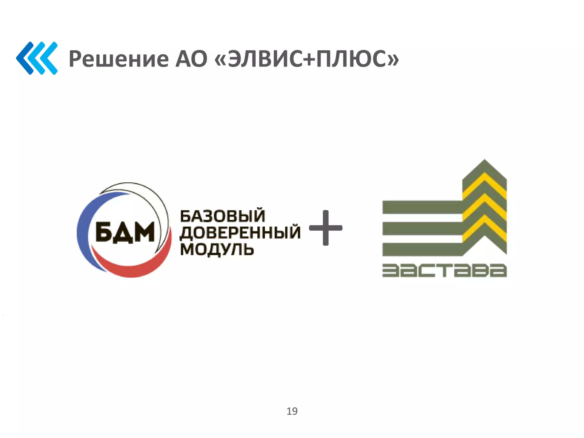 Решение АО «ЭЛВИС+ПЛЮС»
19
+
 