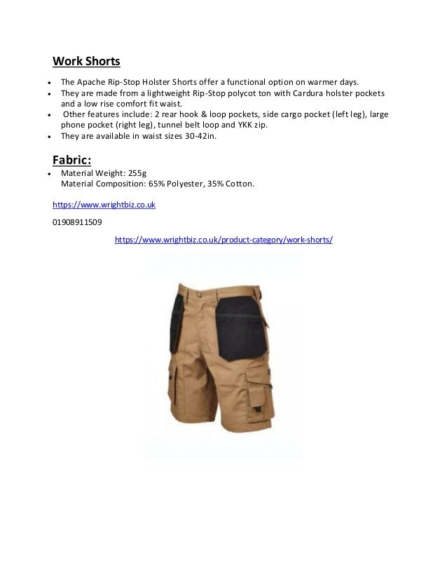 work shorts 30 waist