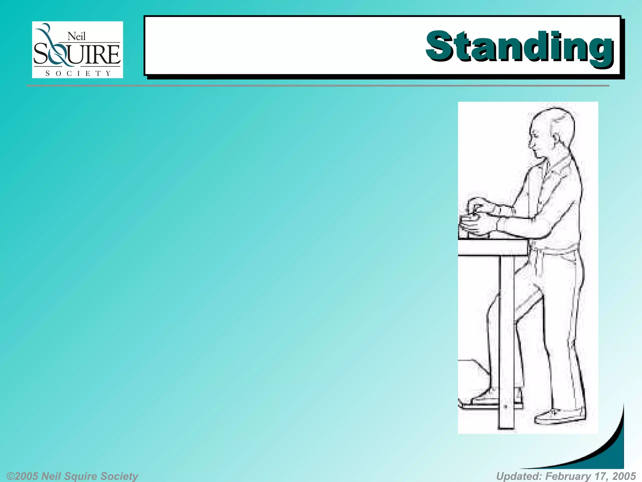 ©2005 Neil Squire Society Updated: February 17, 2005
StandingStandingStandingStanding
 