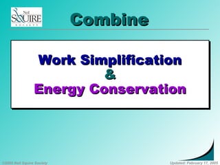 Work simplification (1) | PPT