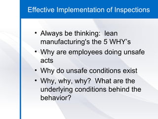 Worksite General Safety Inspections | PPT