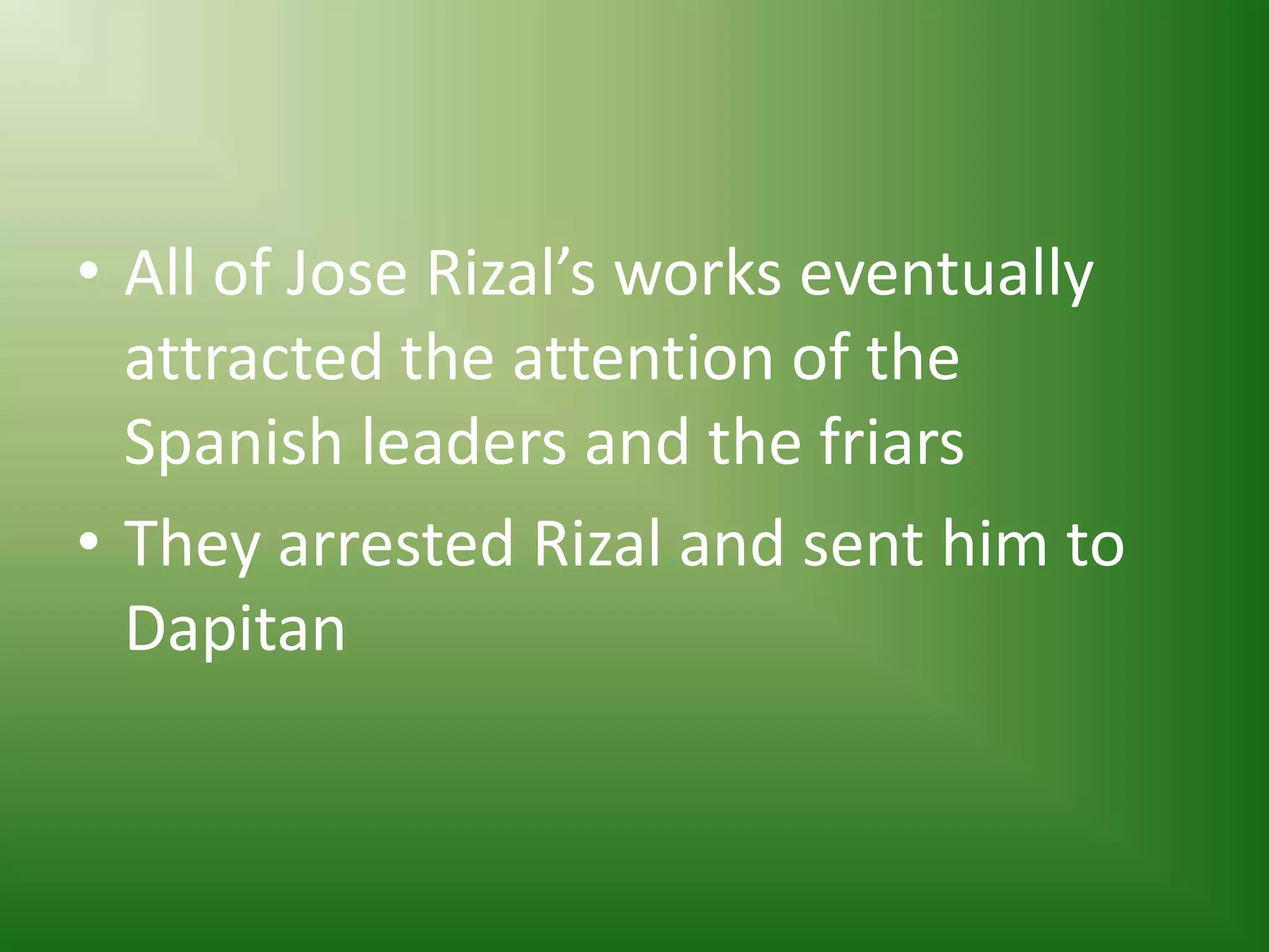 Works of Jose Rizal | PPTX