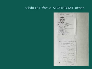 wishLIST for a SIGNIFICANT other