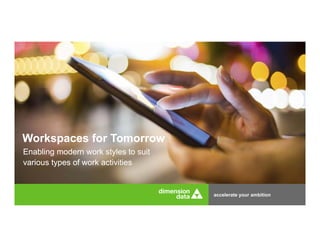 accelerate your ambition
Workspaces for TomorrowWorkspaces for Tomorrow
Enabling modern work styles to suit
various types of work activities
Enabling modern work styles to suit
various types of work activities
 
