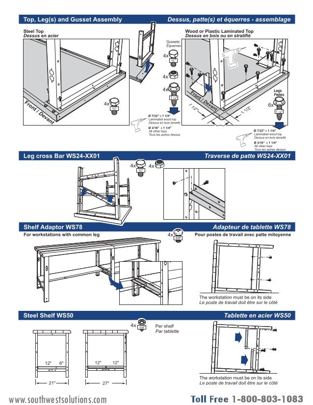 Workstation Bench Assembly Guide