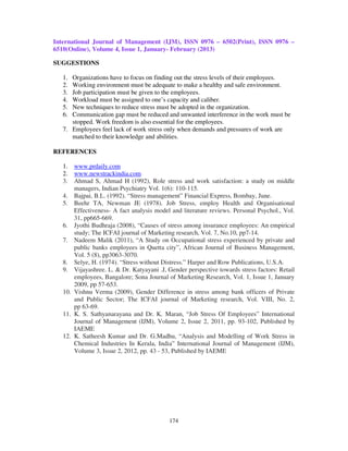Work stress a study on retail sector employees of jaipur | PDF