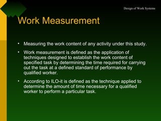 Work study | PPT