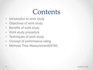 Work study | PPT