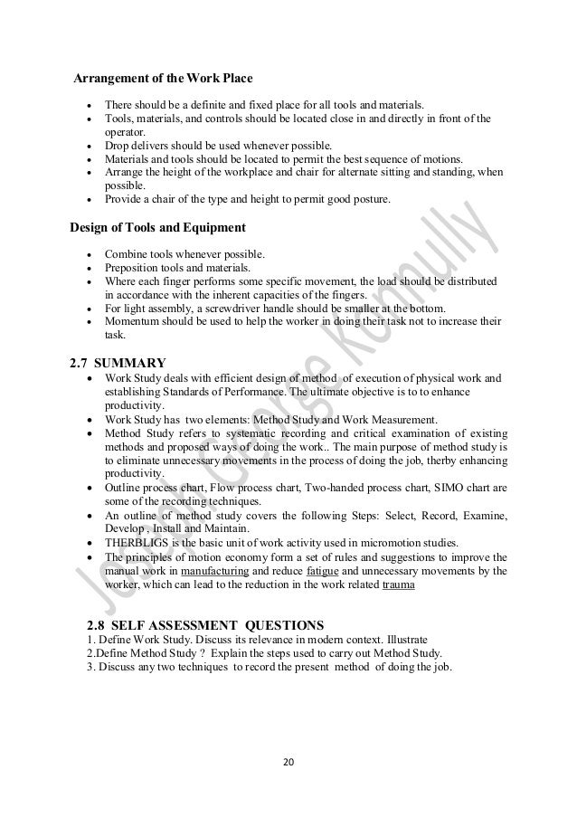 resume for work study