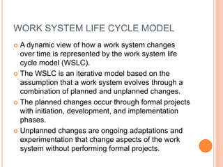 Work Cycle Scale Model Work system | PPTX