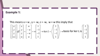 WORKTEXT 14.pptx ( Kernel of Linear Transformation) | PPTX