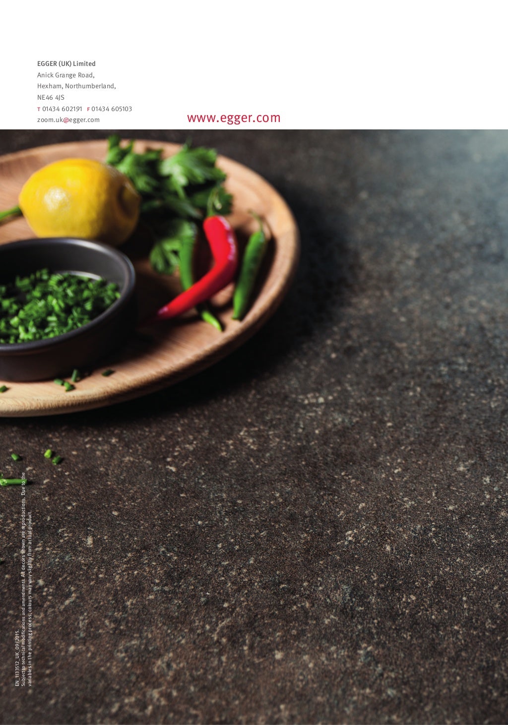 EGGER Worktops Contemporary Collection
