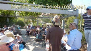 East Jerusalem250,000 Israelis and 250,000 Palestinians.Palestinians built homes on land leased from Jordanians.After 1967 war, land was controlled by Israel.Many Palestinians evicted or homes demolished.  