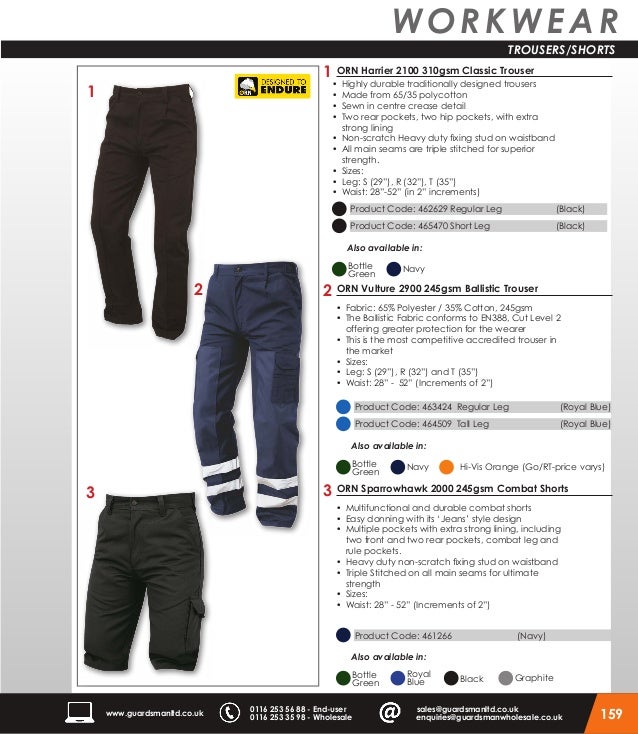 Click Tradesman Cordura FullyLined Trousers 34/'/'//85cm waist Regular leg