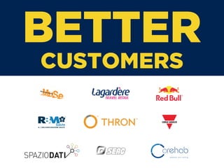 BETTER
CUSTOMERS
 