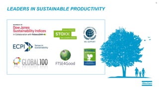 LEADERS IN SUSTAINABLE PRODUCTIVITY
6
 