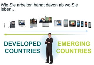 Wie Sie arbeiten hängt davon ab wo Sie
leben…
 