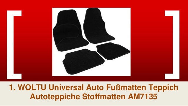 WOLTU Universal Auto Fu/ßmatten Teppich Stickerei Butterfly Lila//Schwarz AM7140
