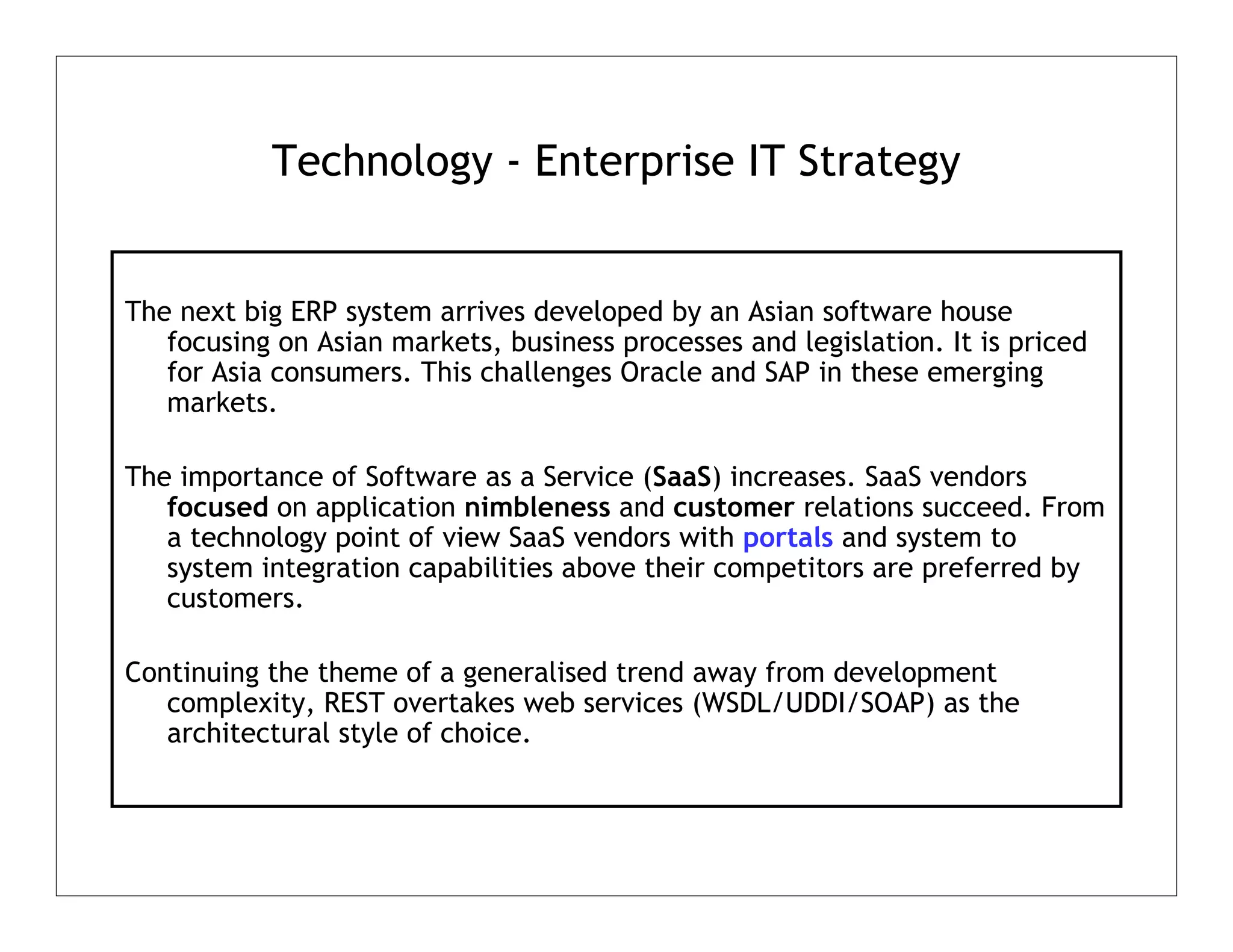 World And Business Technology Outlook In 2015