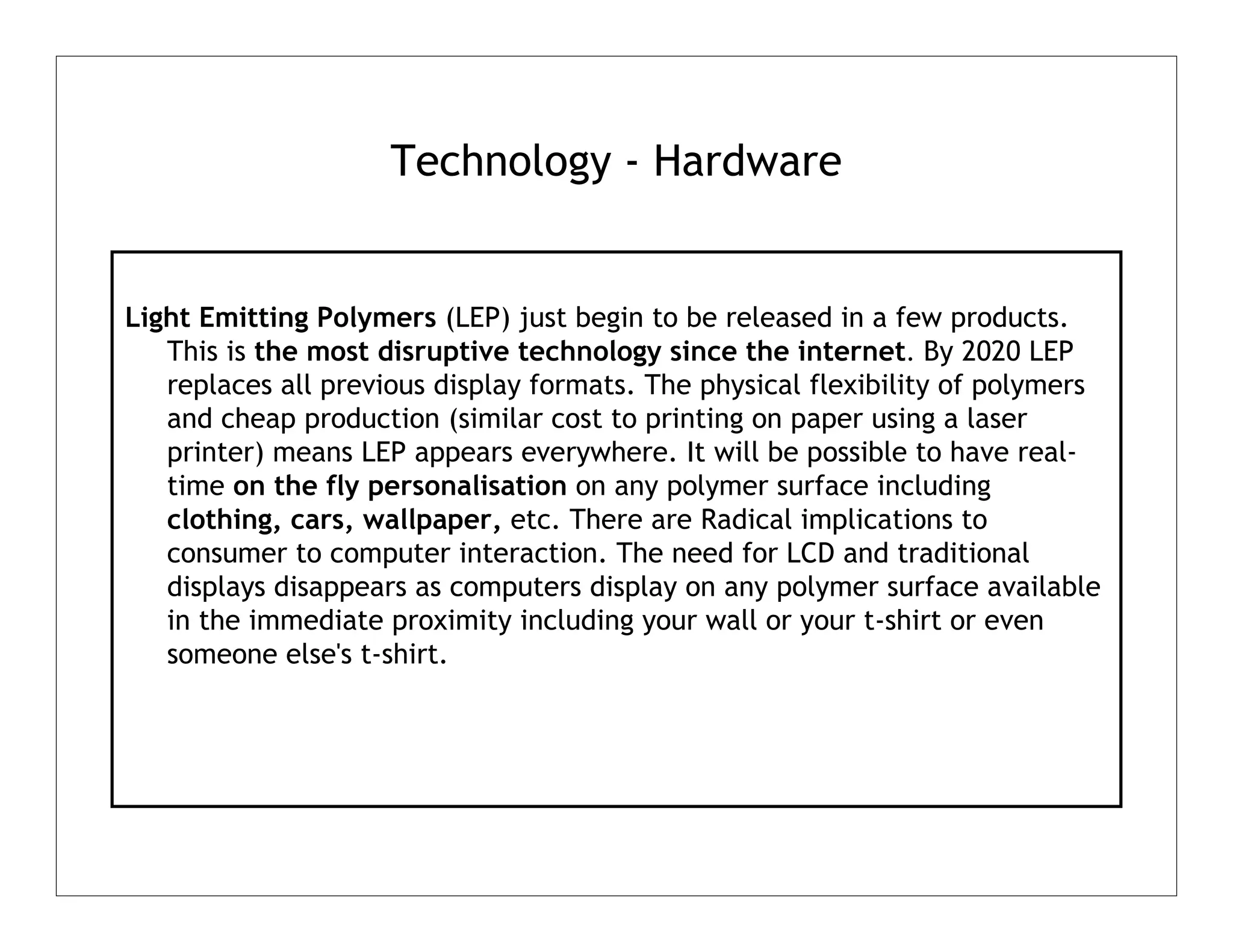 World And Business Technology Outlook In 2015